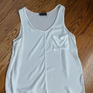 Astr white tank blouse